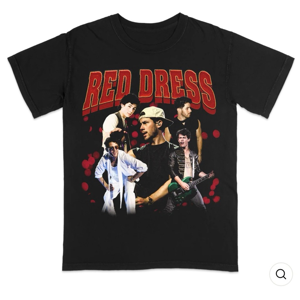 Nick Jonas/Jonas Brothers Red Dress Merch Size Large